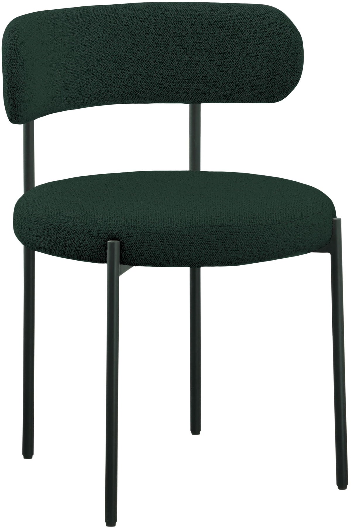 Beacon - Boucle Fabric Dining Chair (Set of 2) - Green