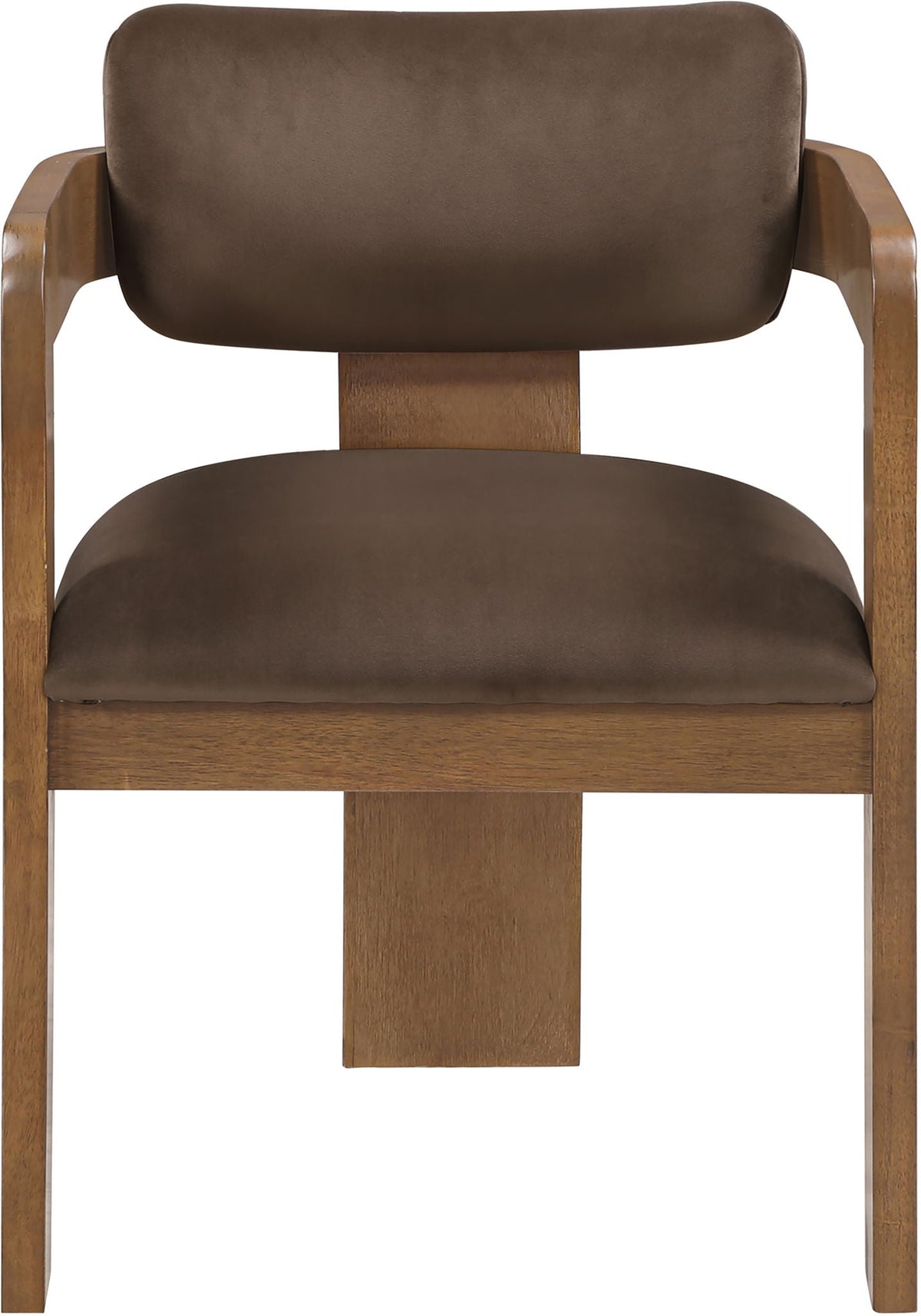 Sacha - Velvet Dining Chair (Set of 2) with Brown Base