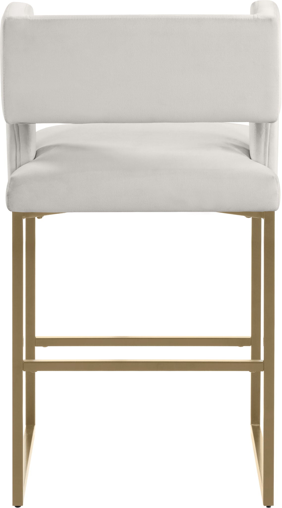 Caleb - Counter Stool (Set of 2) with Gold Legs