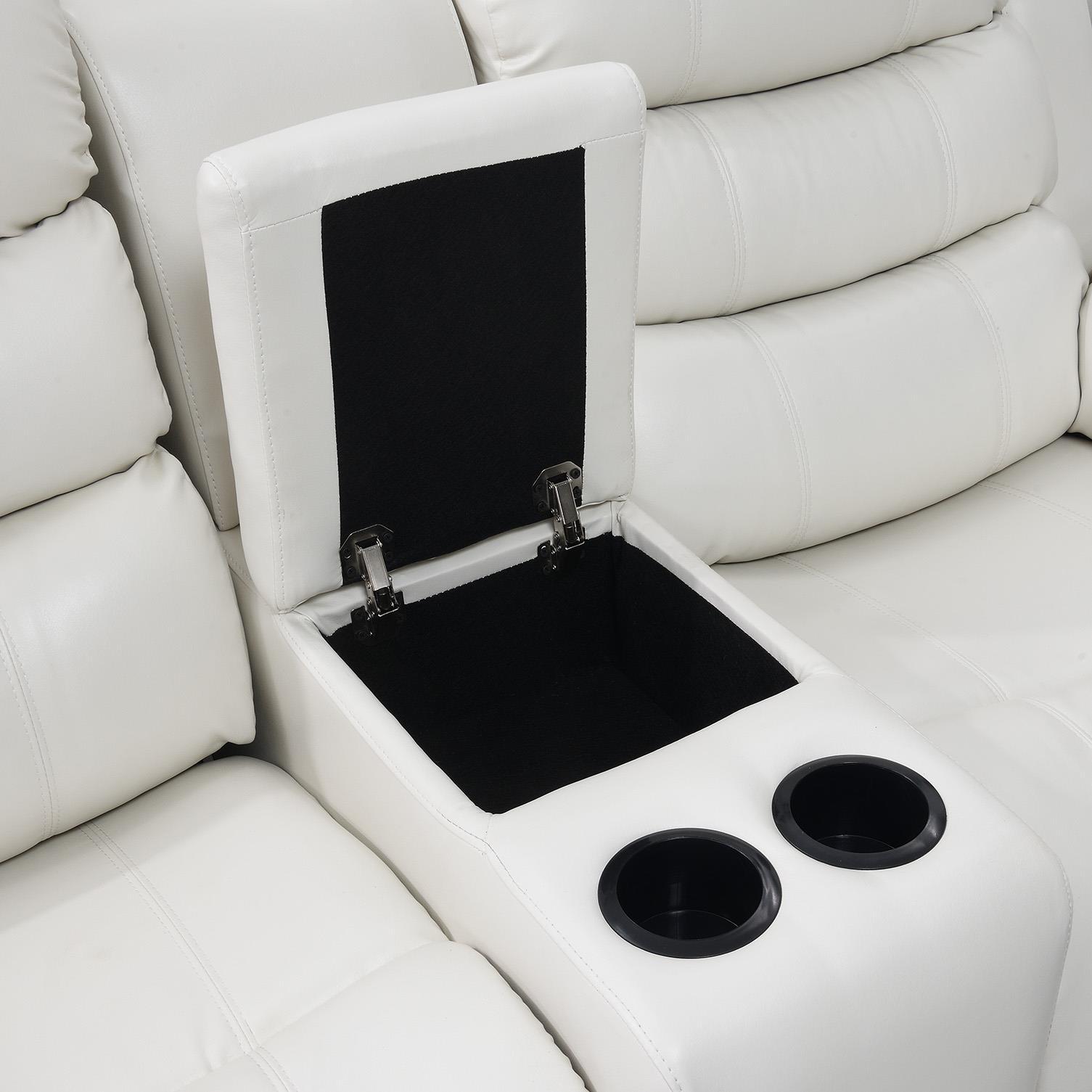 U157 - Motion LED Loveseat - White