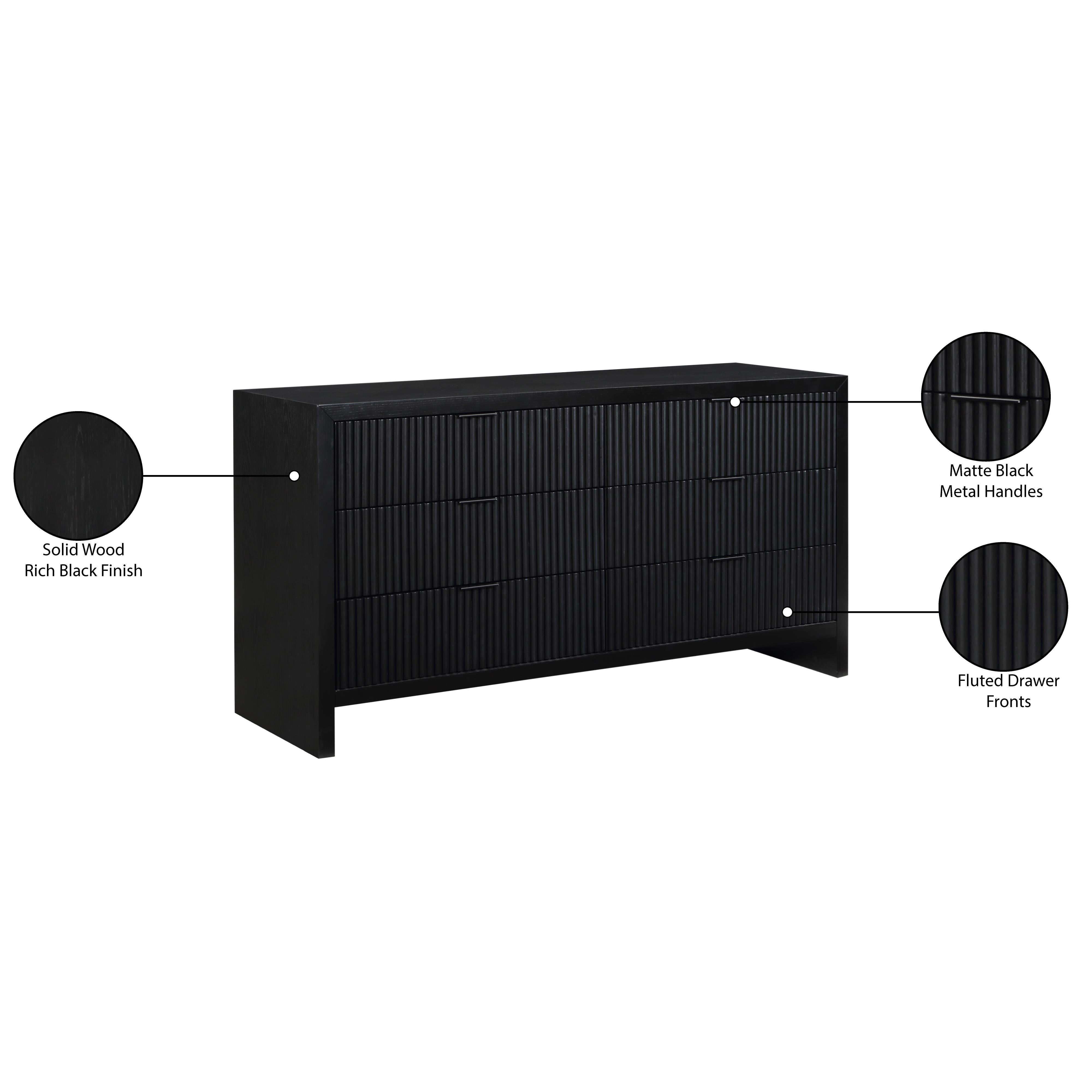Meridian Fairfax Black Dresser