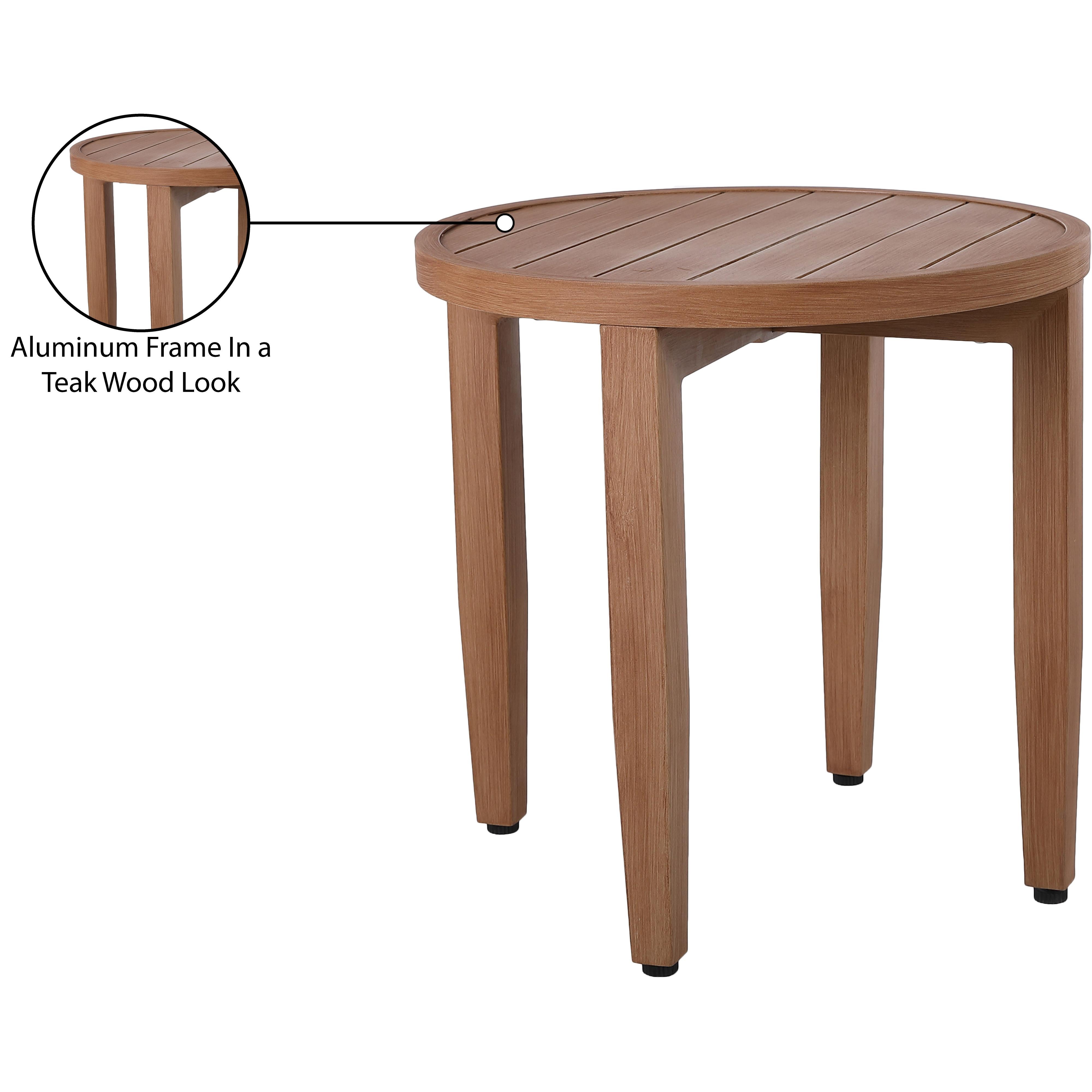 Meridian Maui Natural Outdoor Patio End Table