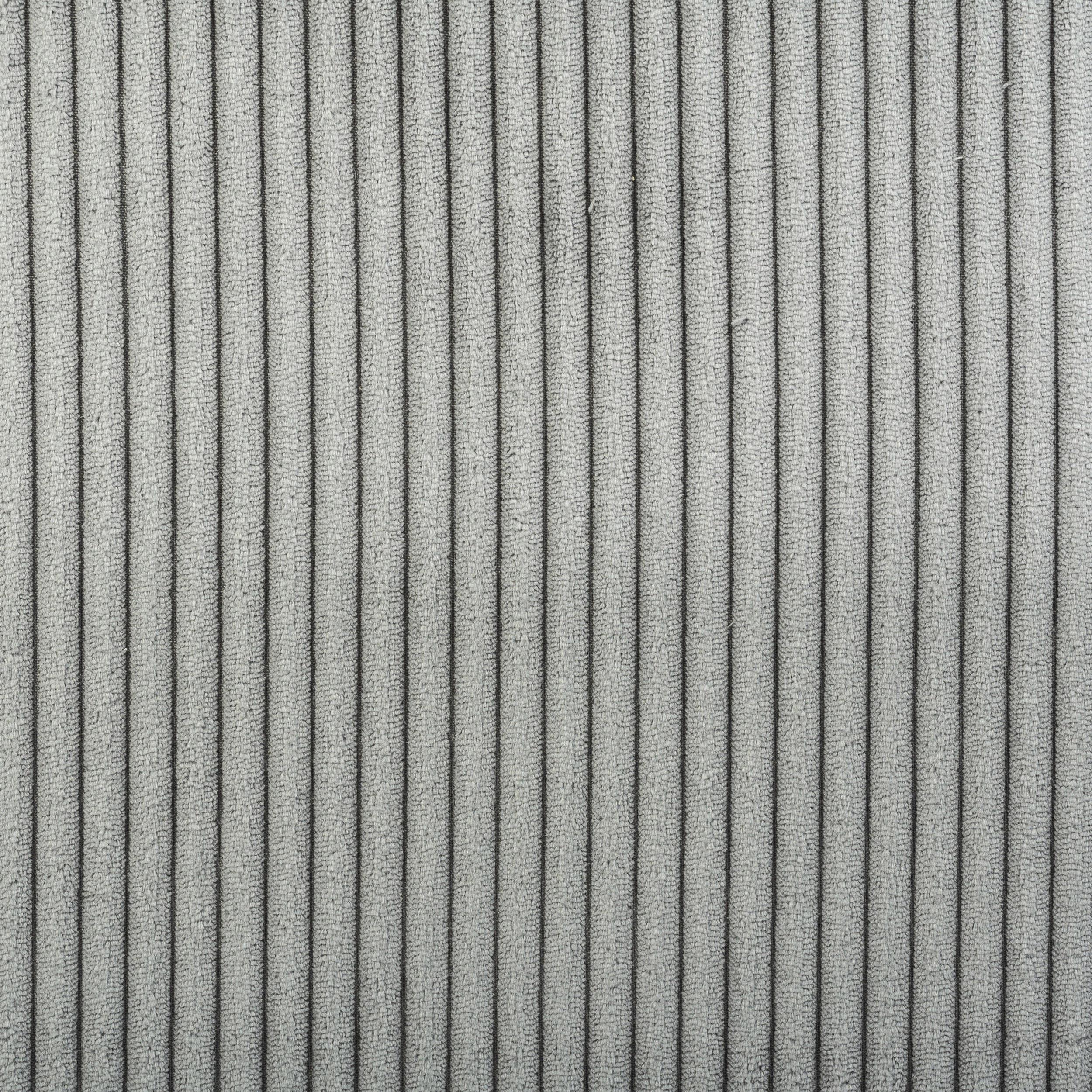 Meridian Roy Grey Microsuede Fabric Ottoman/Stool