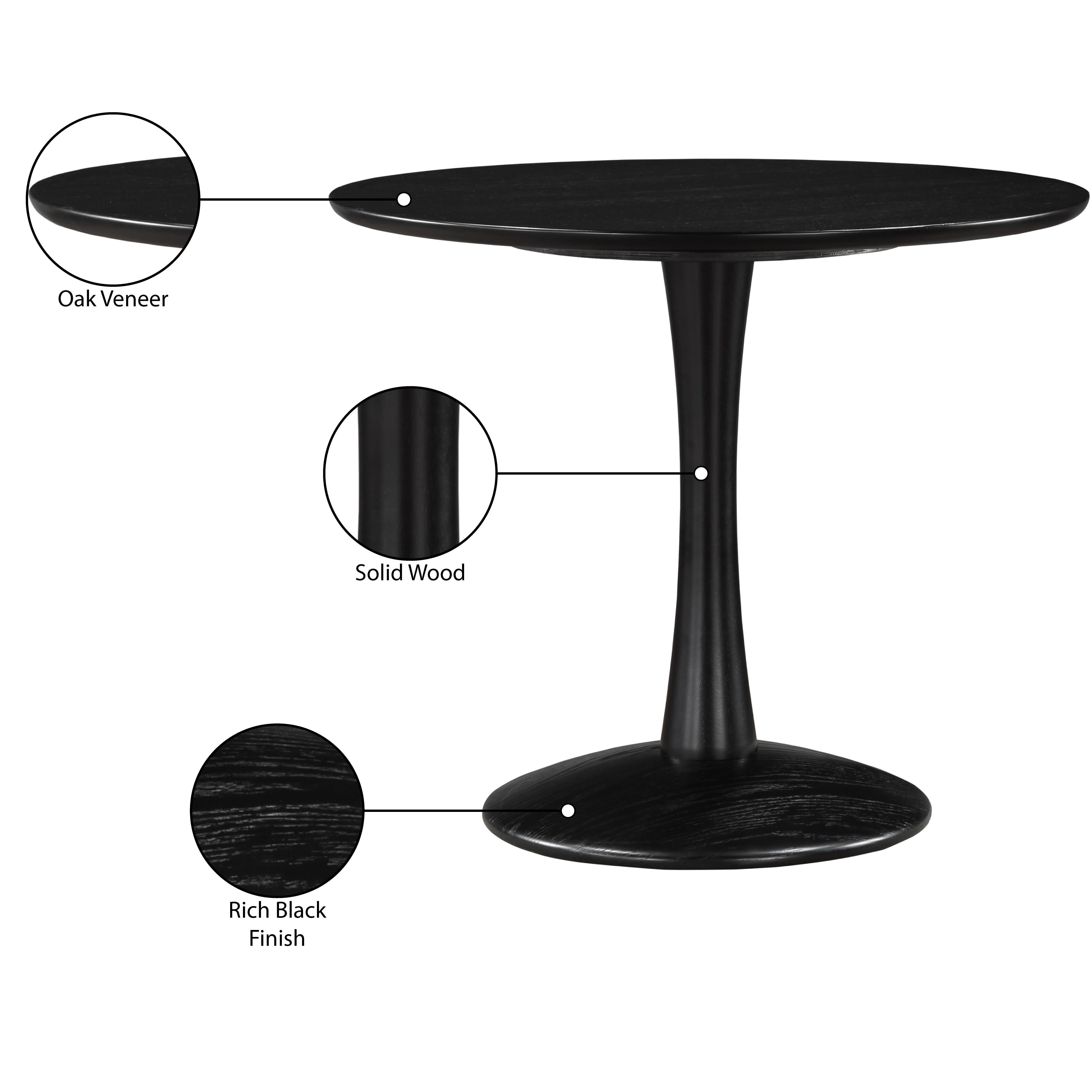 Meridian Holly Black Dining Table