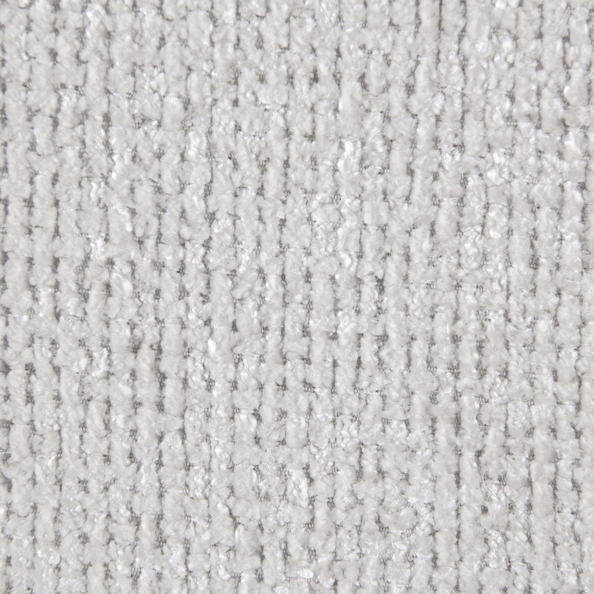 Meridian Myles Cream Chenille Fabric Twin Trundle Bed