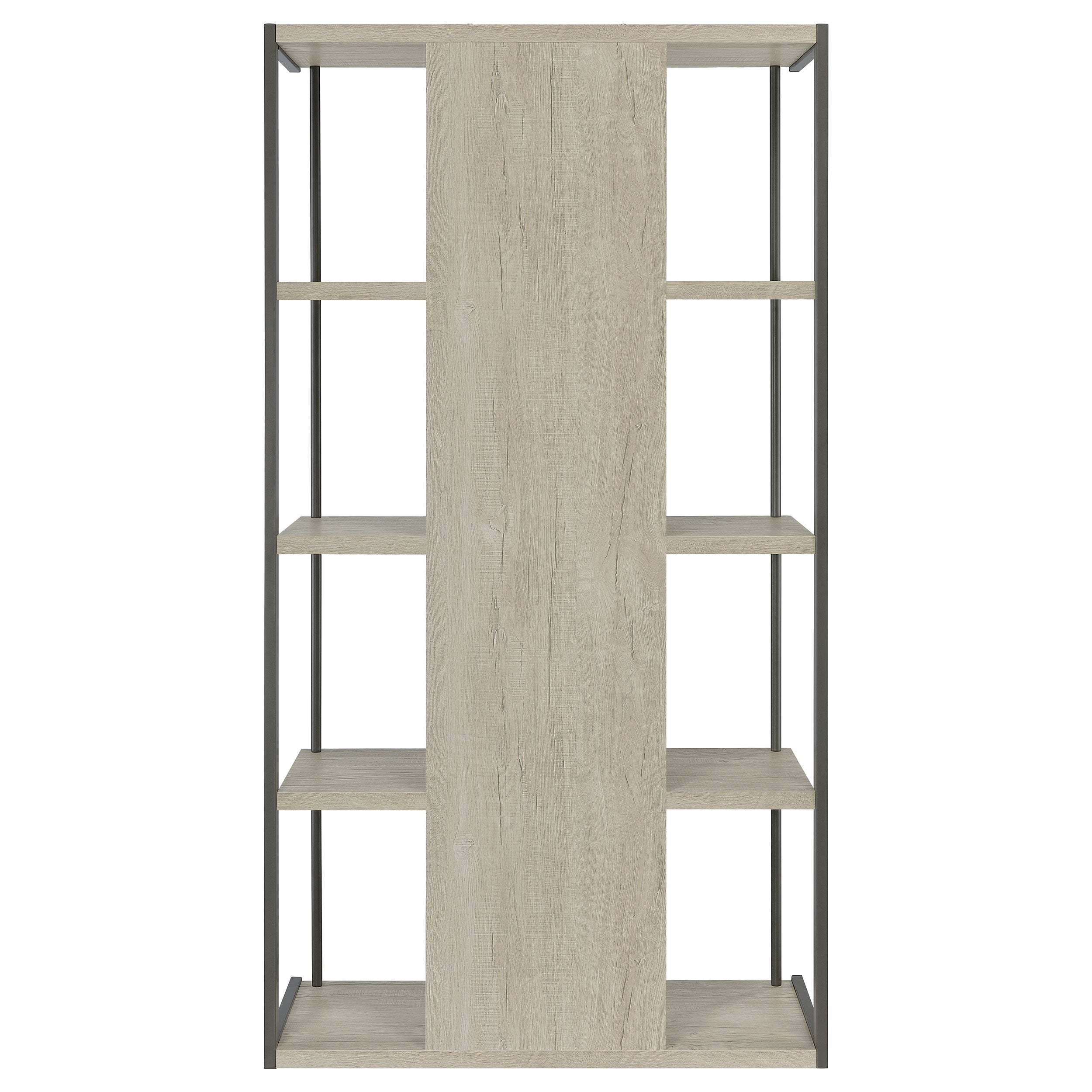 Loomis 4-shelf Bookcase Whitewashed Grey