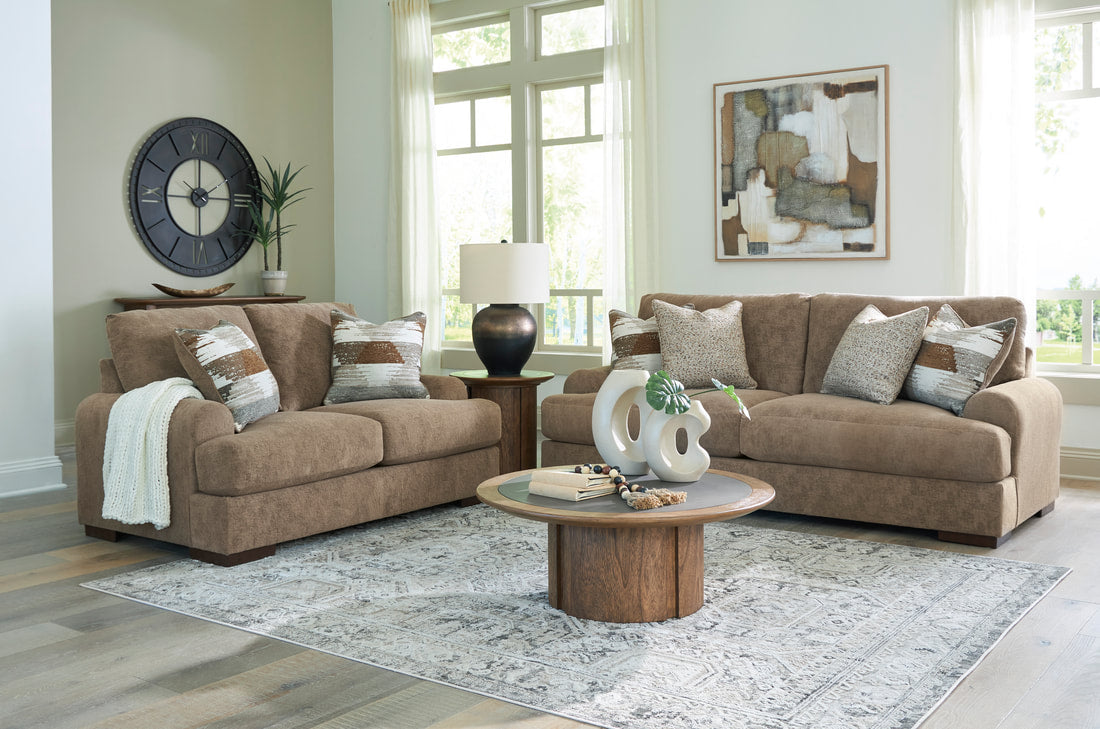 Ashley 815-05 Oversized Sofa & Loveseat Set — Accent Pillows Included