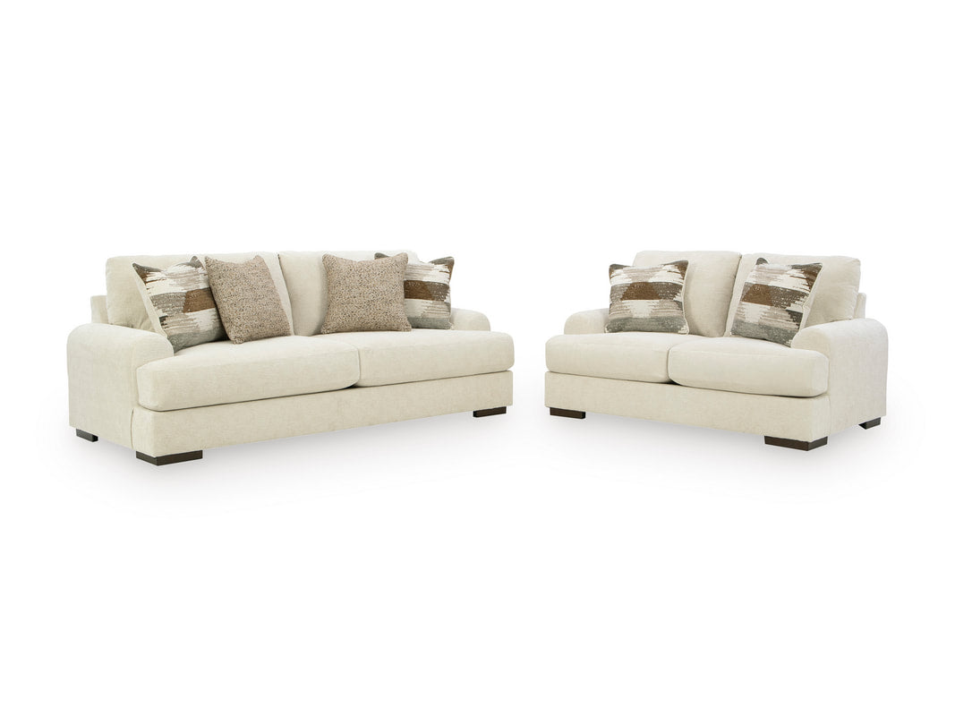 Ashley 815-06 Oversized Sofa & Loveseat Set — Accent Pillows Included