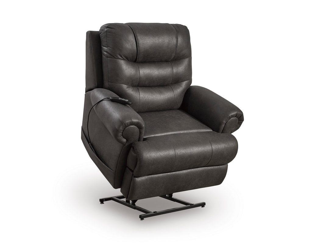 Ashley 8240612 Faux Leather Power Lift Recliner — Heat & Massage
