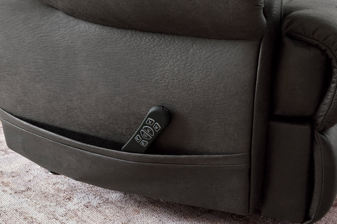 Ashley 8240612 Faux Leather Power Lift Recliner — Heat & Massage