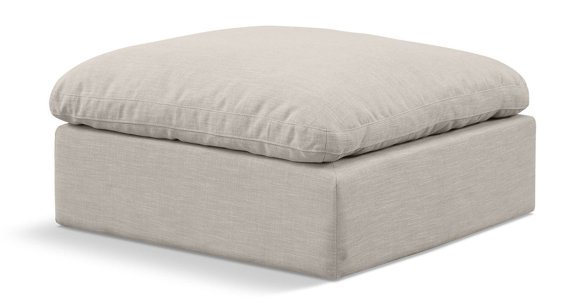 Indulge Linen Modular Sectional — Ottoman — Beige