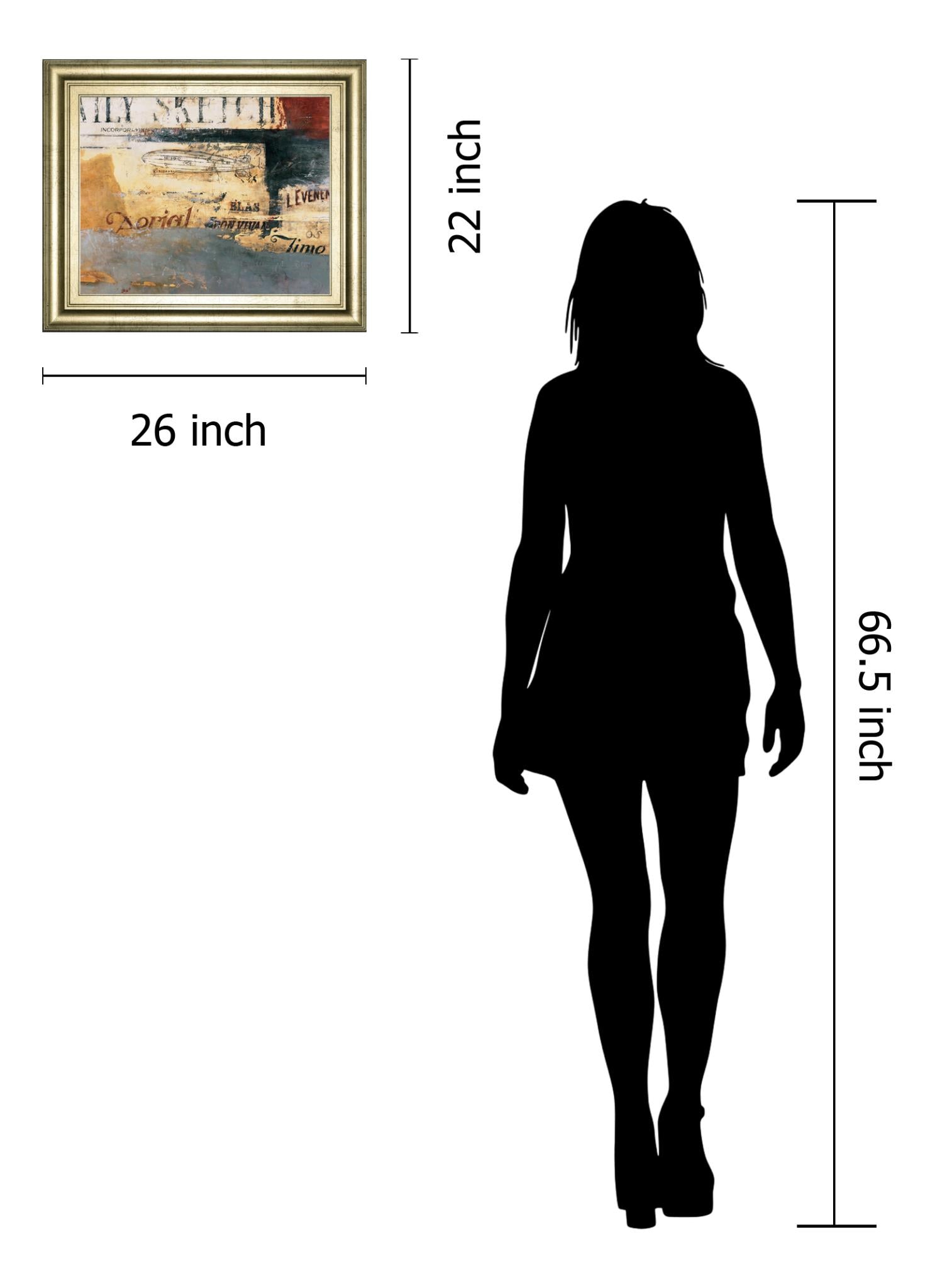 Zeppelin By Aliaga, C. 22X26 Framed Print