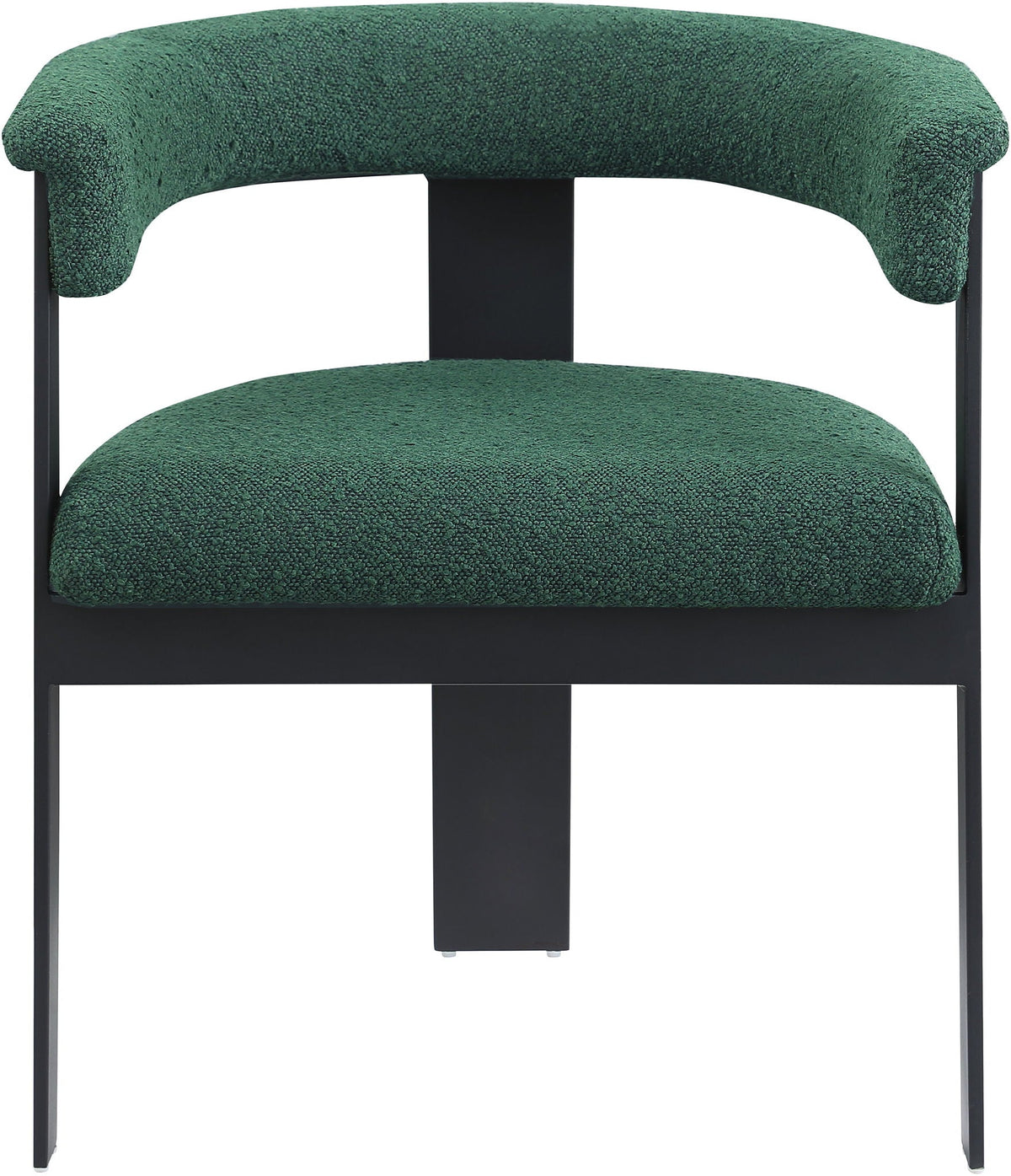 Romeo - Boucle Dining Chair (Set of 2) with Black Base