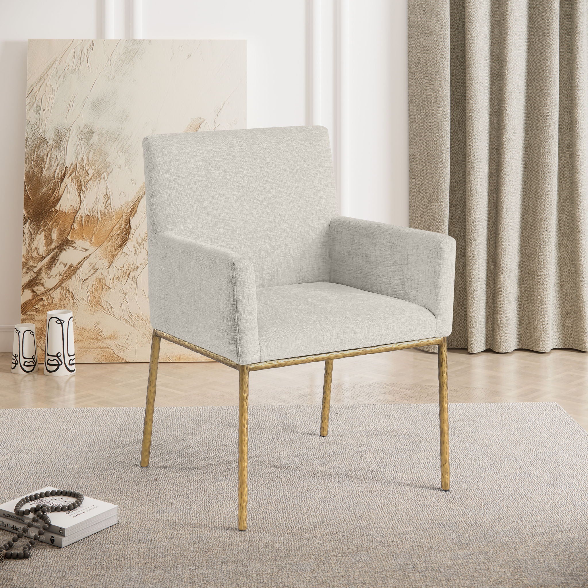 Reeves - Dining Chair With Gold Legs (Set of 2)