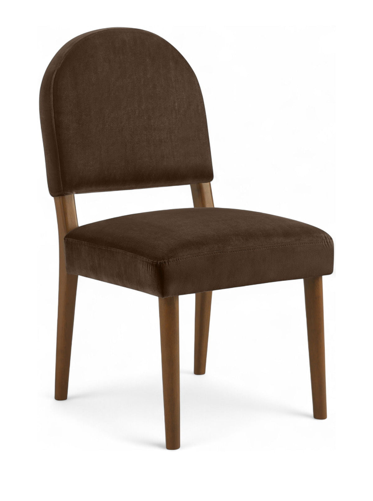 Varinelle - Velvet Dining Chair (Set of 2) with Walnut Frame