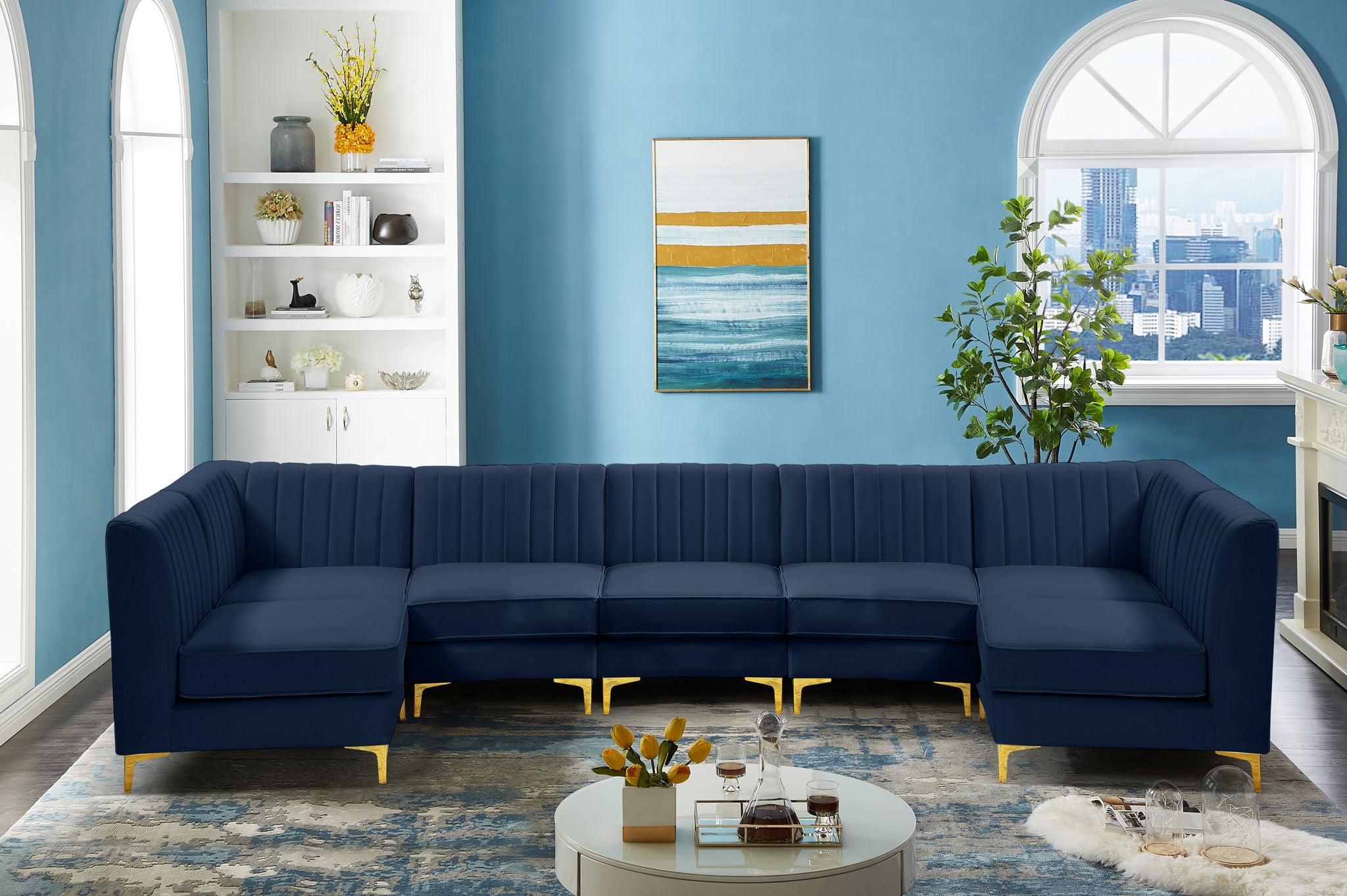 Alina - 7 Piece Modular Sectional