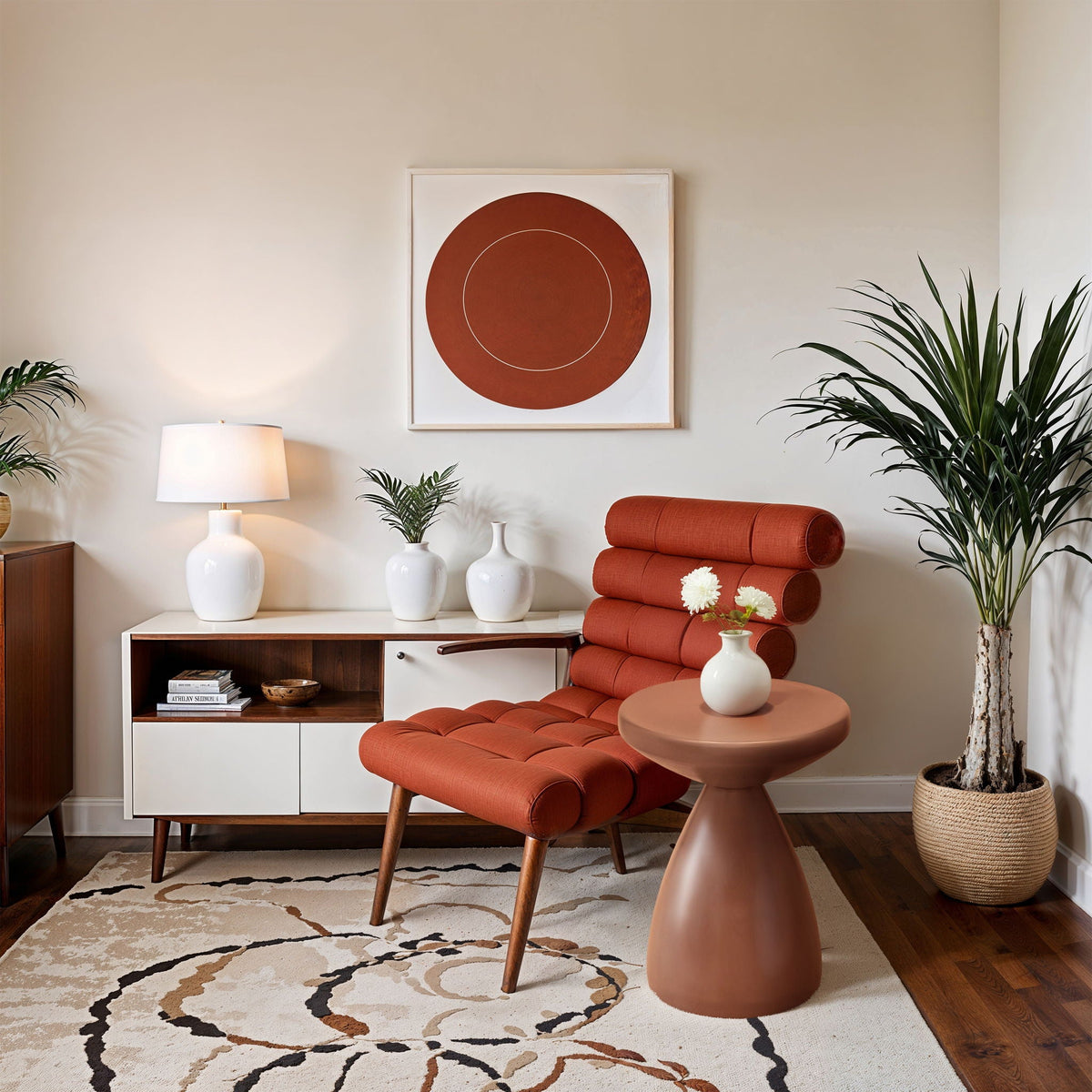 Anika - End Table - Terracotta