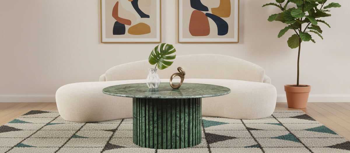 Genoa - Marble & Travertine Table - Table
