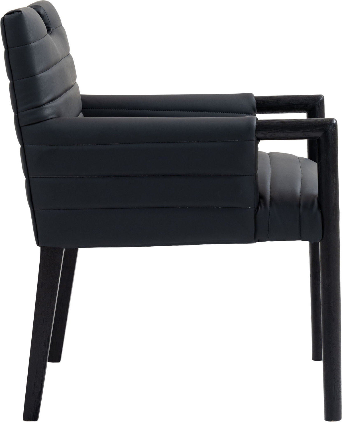 Aimee - Dining Arm Chair with Black Legs