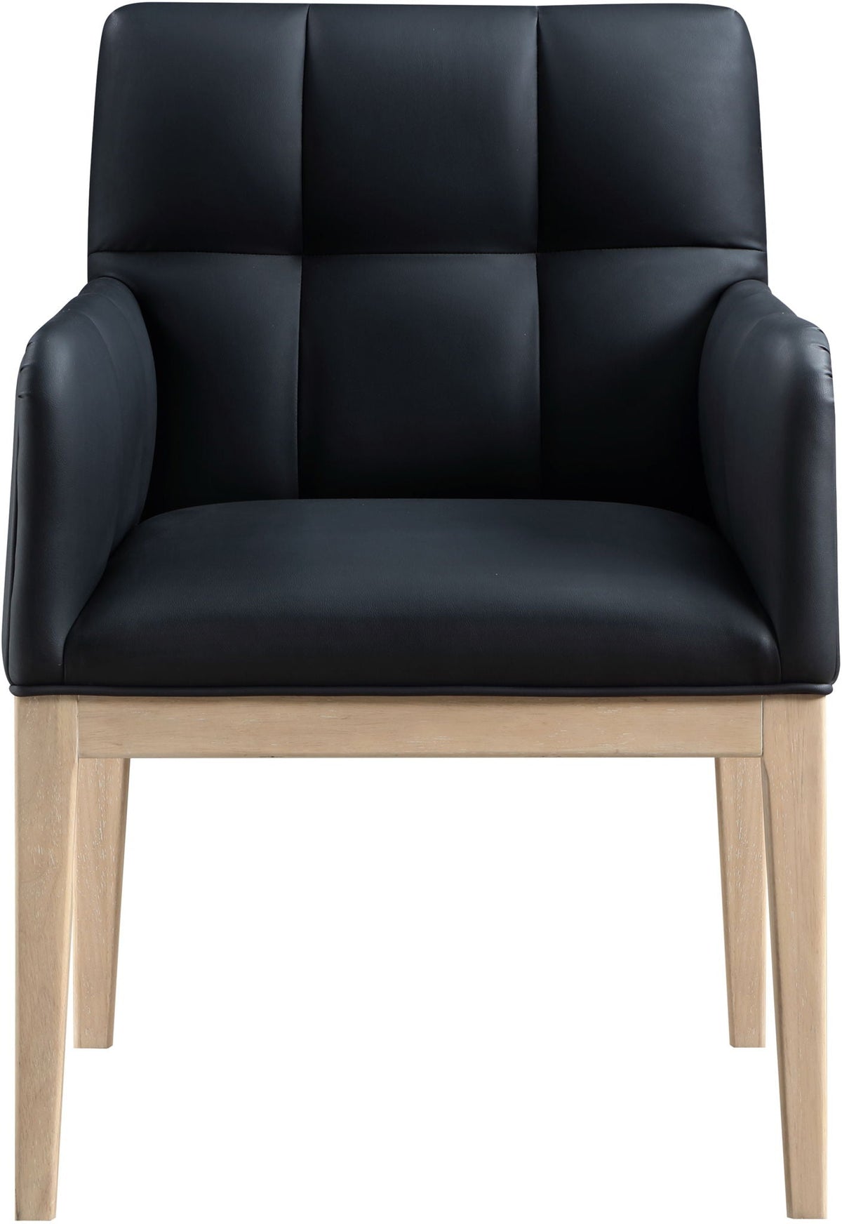Adrian - Dining Arm Chair (Set of 2) with Light Brown Legs