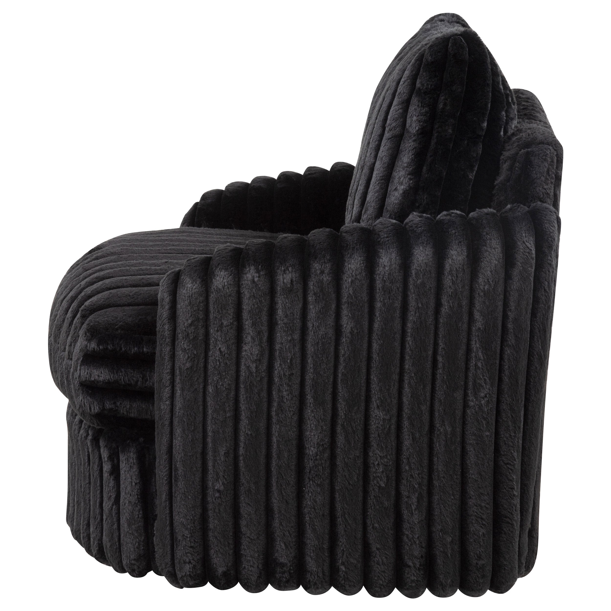 Sarco Corduroy Upholstered Swivel Accent Arm Chair Ivory