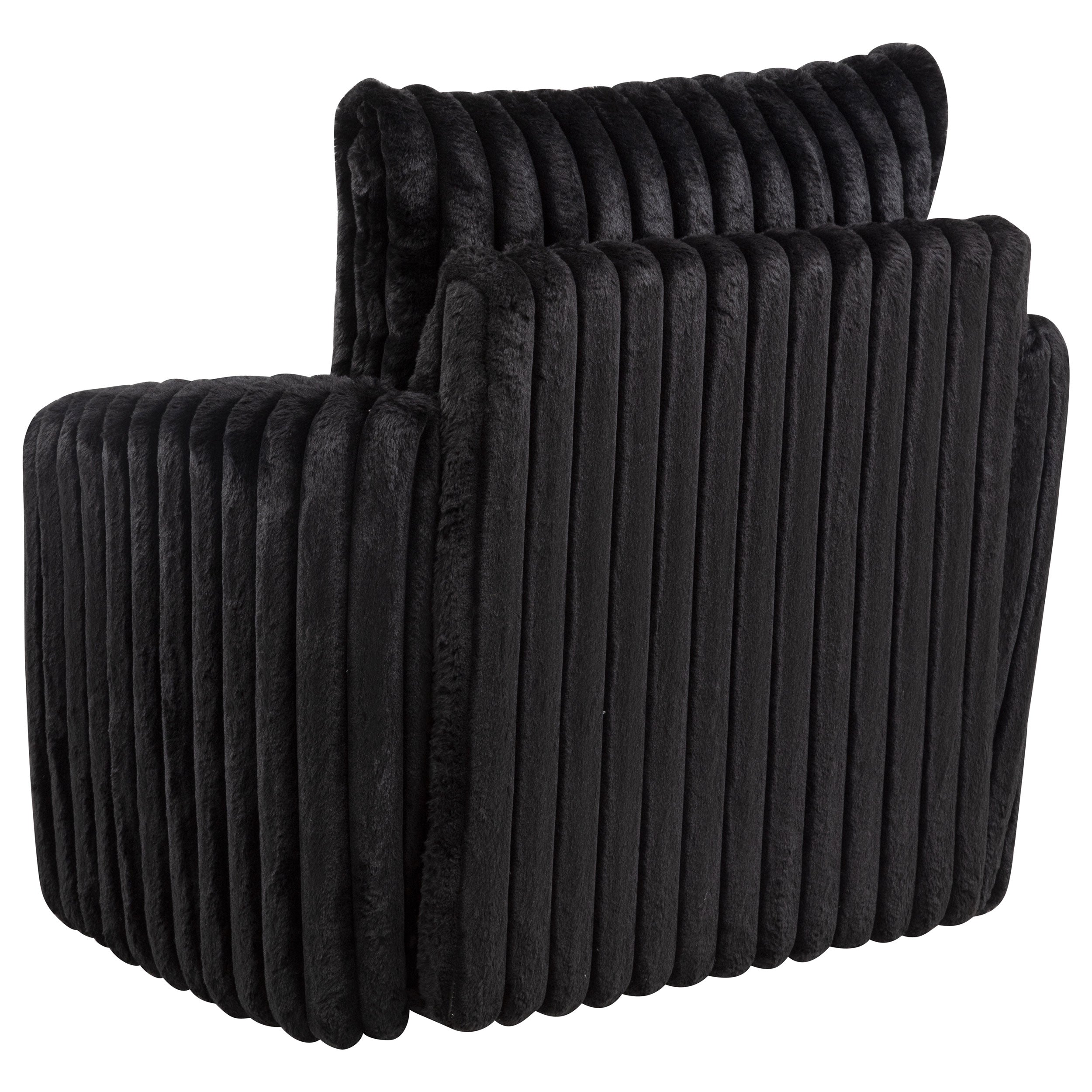 Sarco Corduroy Upholstered Swivel Accent Arm Chair Ivory