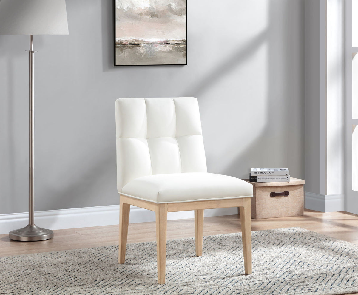 Adrian - Dining Side Chair (Set of 2) with Light Brown Legs