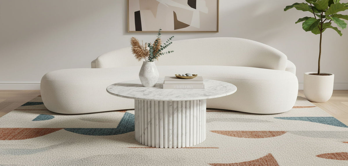 Genoa - Marble & Travertine Table - Table