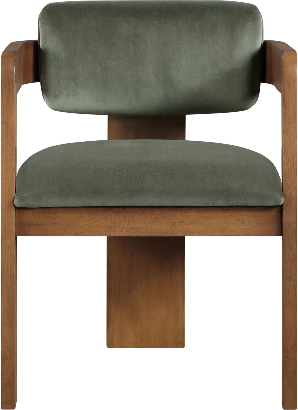 Sacha - Velvet Dining Chair (Set of 2) with Brown Base