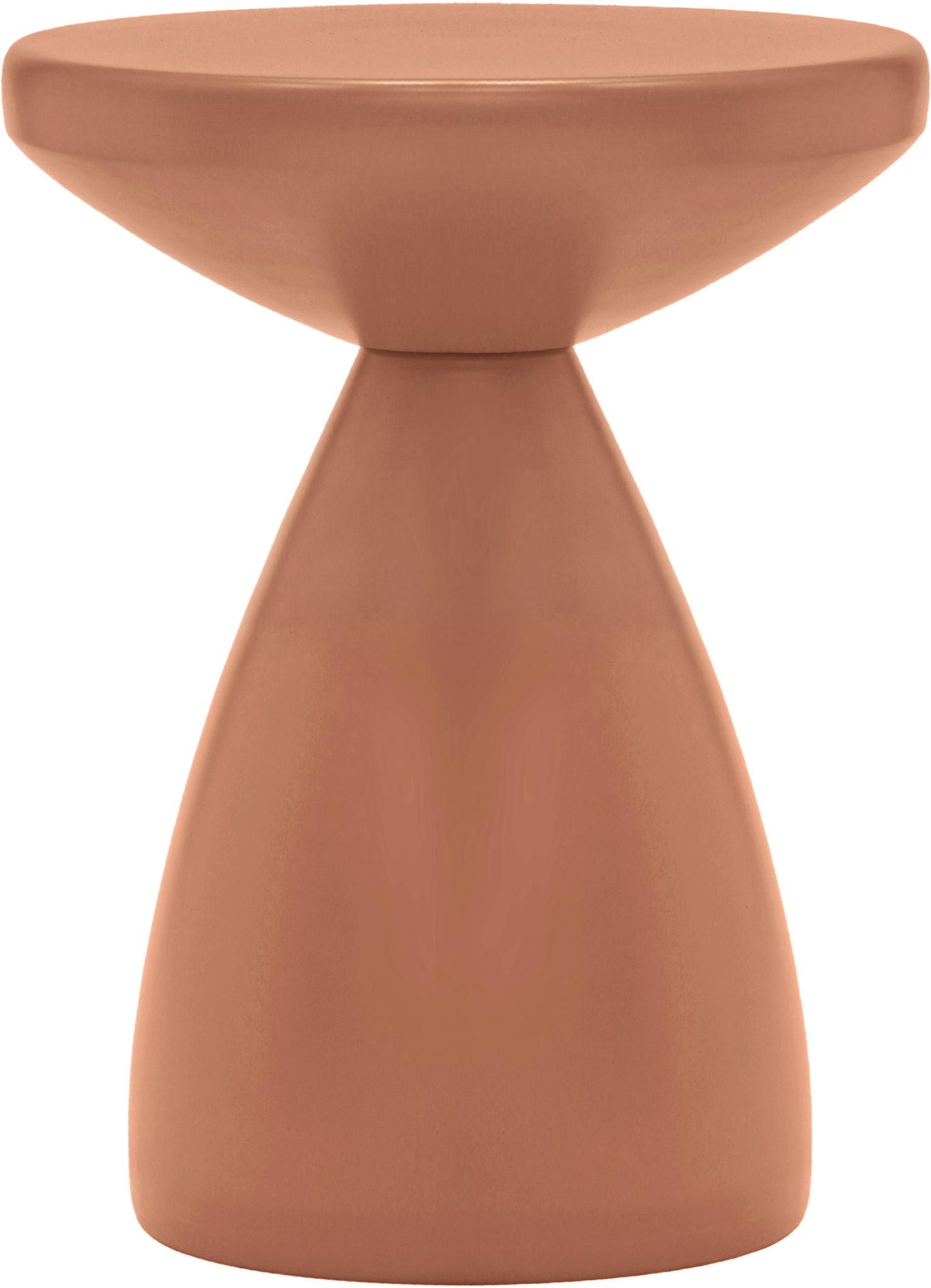 Anika - Iron End Table - Terracotta