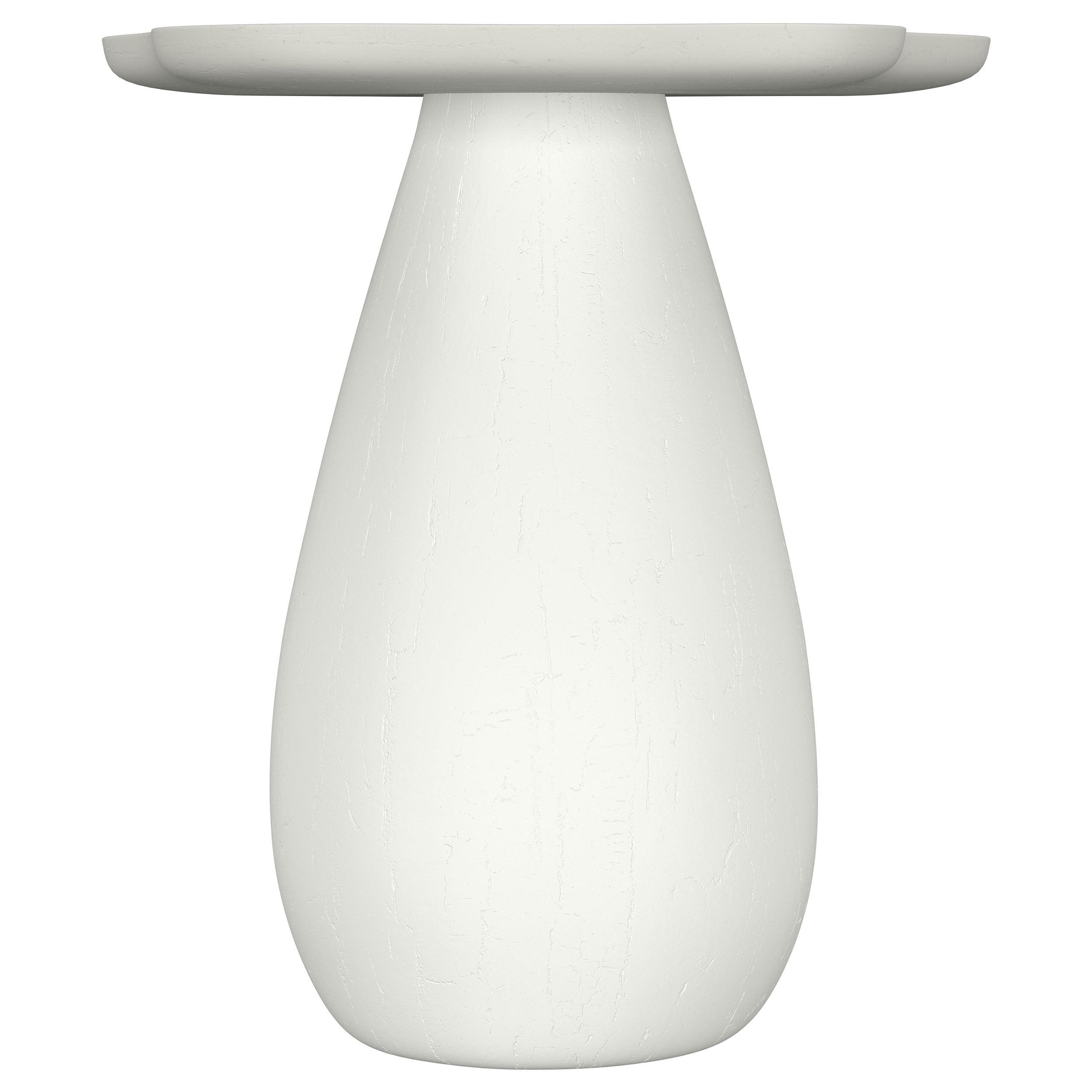 Perth 20-inch Side Table with Cloud-Shaped Top Off White
