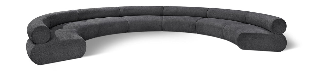 Bale Chenille Modular Sectional — 7-Piece Sofa — Grey