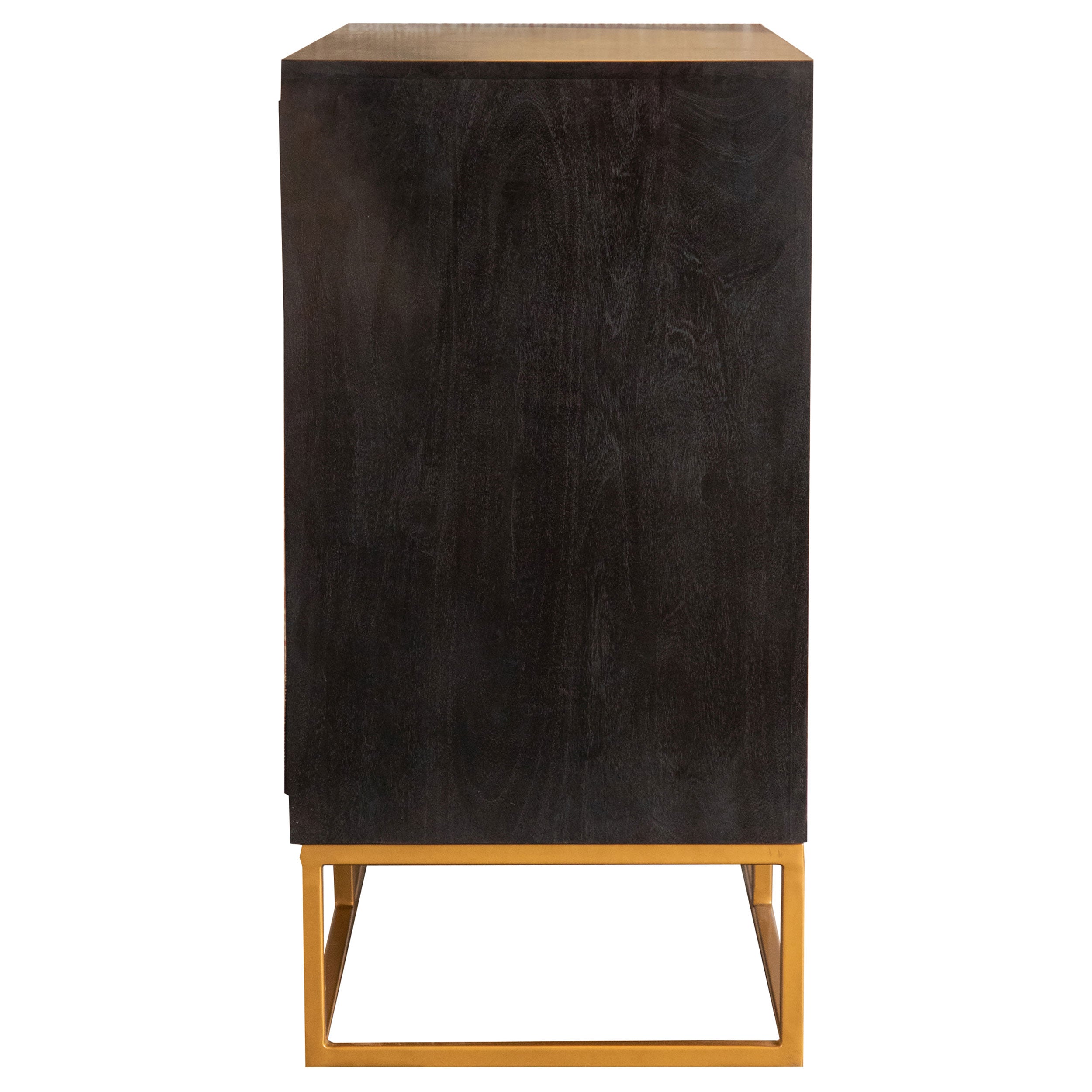 Zara 2-door 40-inch Wood Accent Storage Cabinet Black Walnut