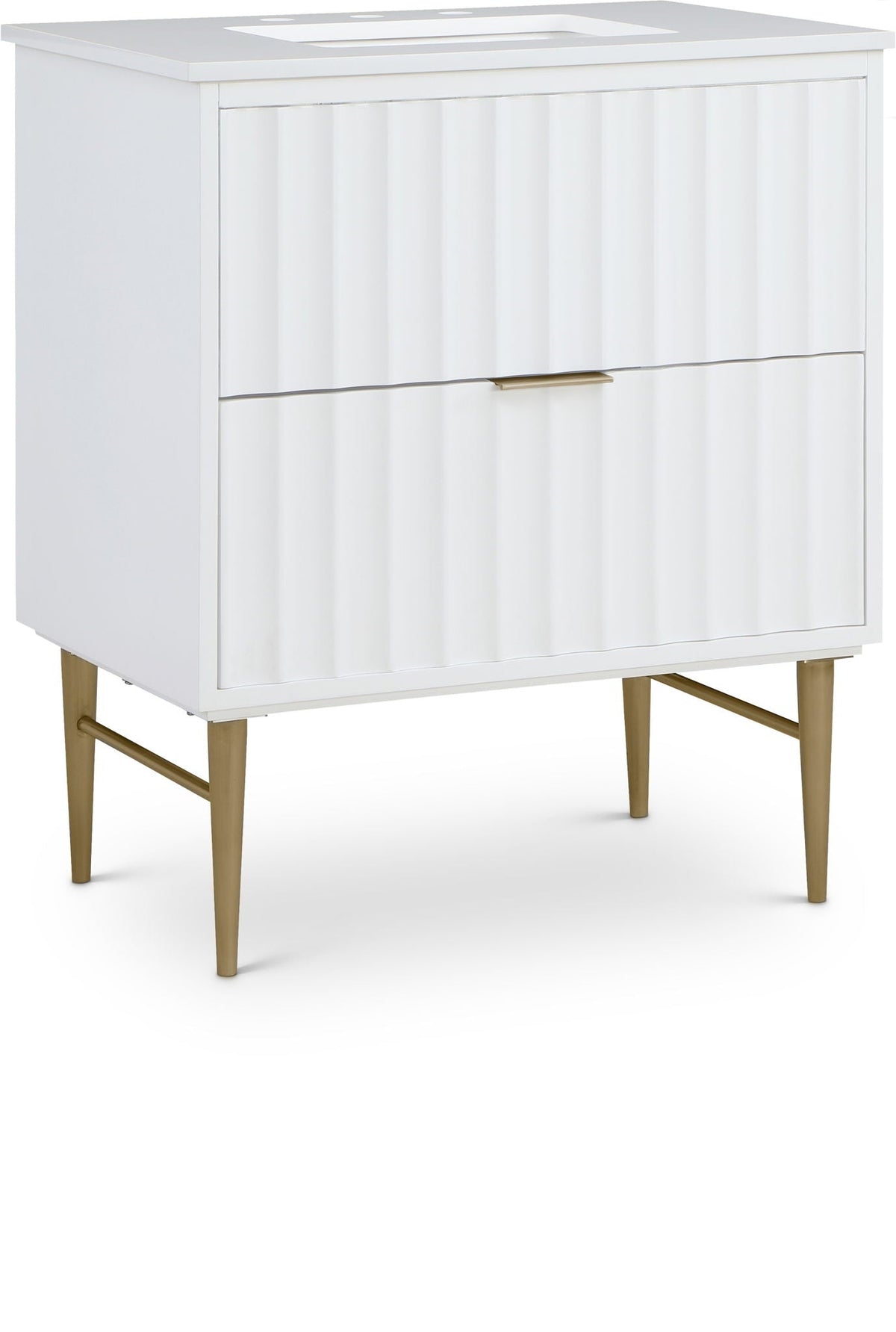 Modernist - Bathroom Vanity with Gold Legs