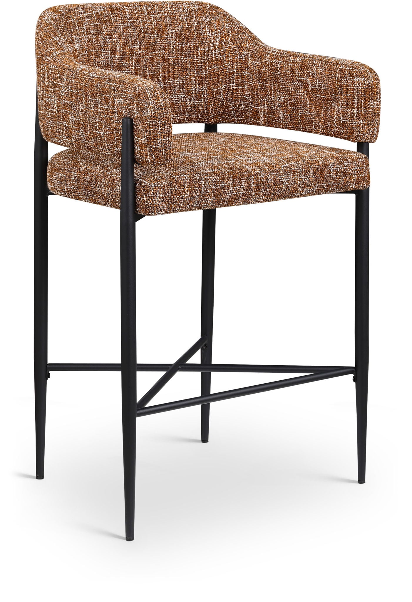 Dame - Fabric Upholstered Counter Stool (Set of 2)
