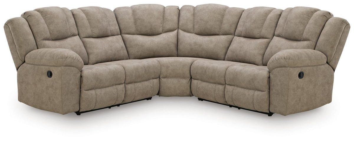 Pearce-Pike Birch Reclining Sectional — 3-Piece Reclining Sectional