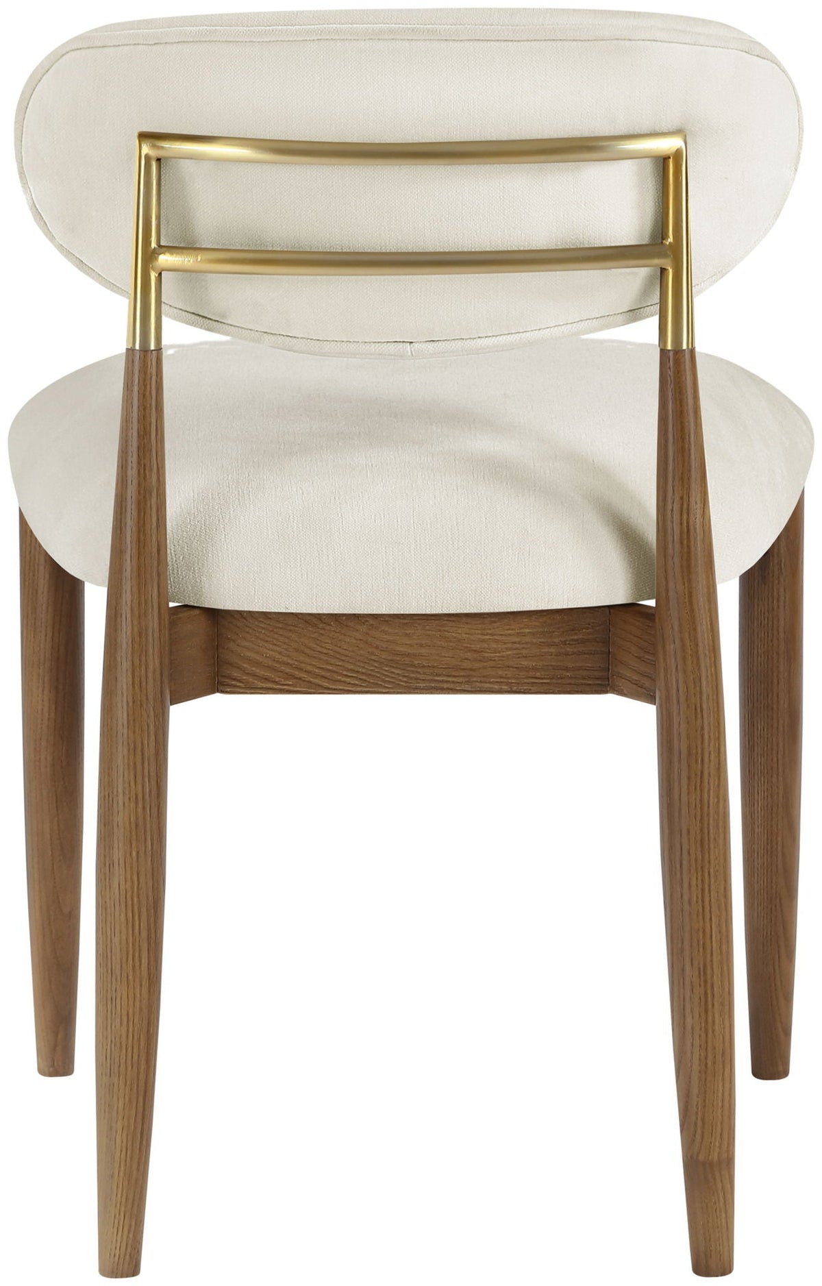 Riccio - Fabric Dining Side Chair (Set of 2) with Walnut Frame