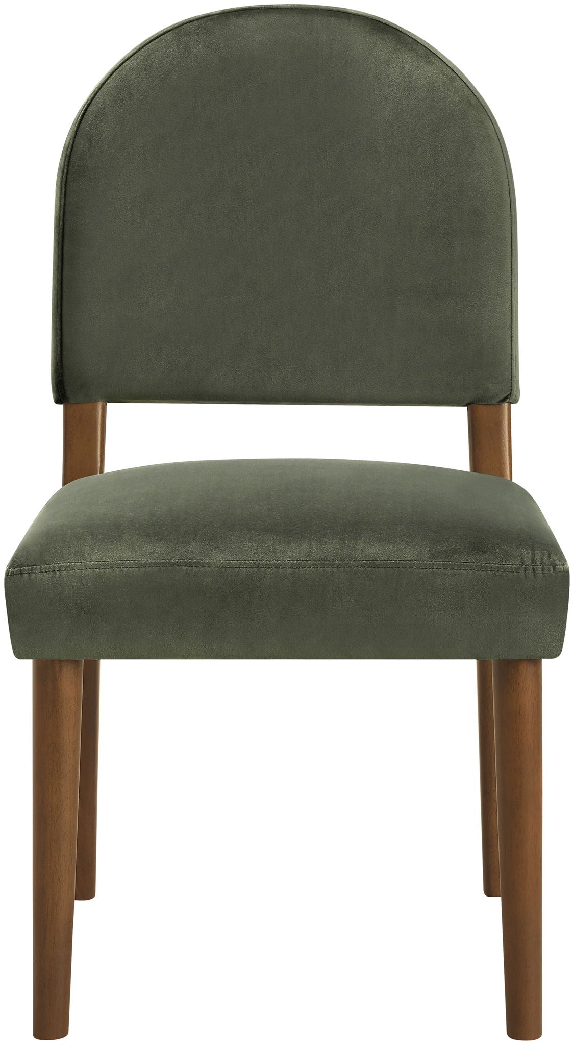 Varinelle - Velvet Dining Chair (Set of 2) with Walnut Frame