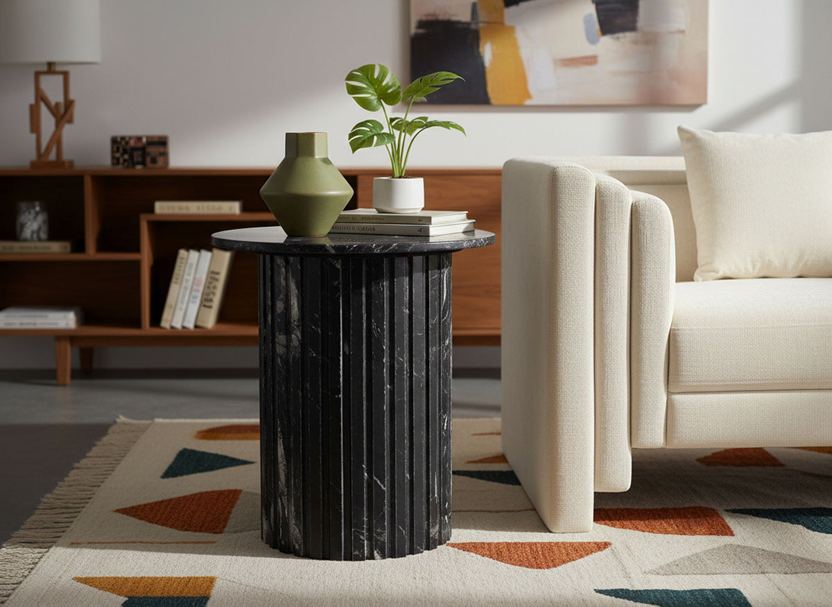 Genoa - Marble & Travertine Table - Table