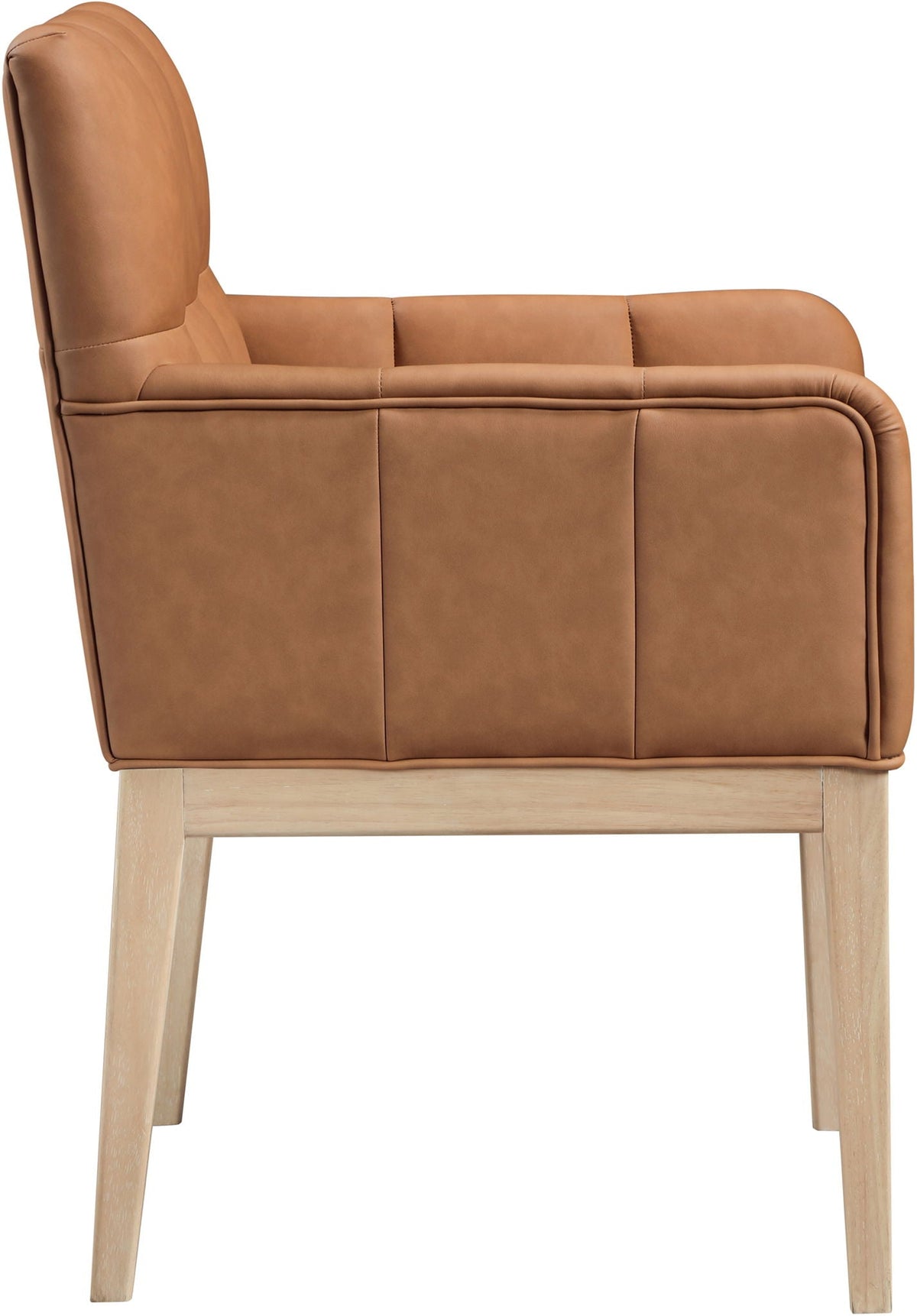 Adrian - Dining Arm Chair (Set of 2) with Light Brown Legs