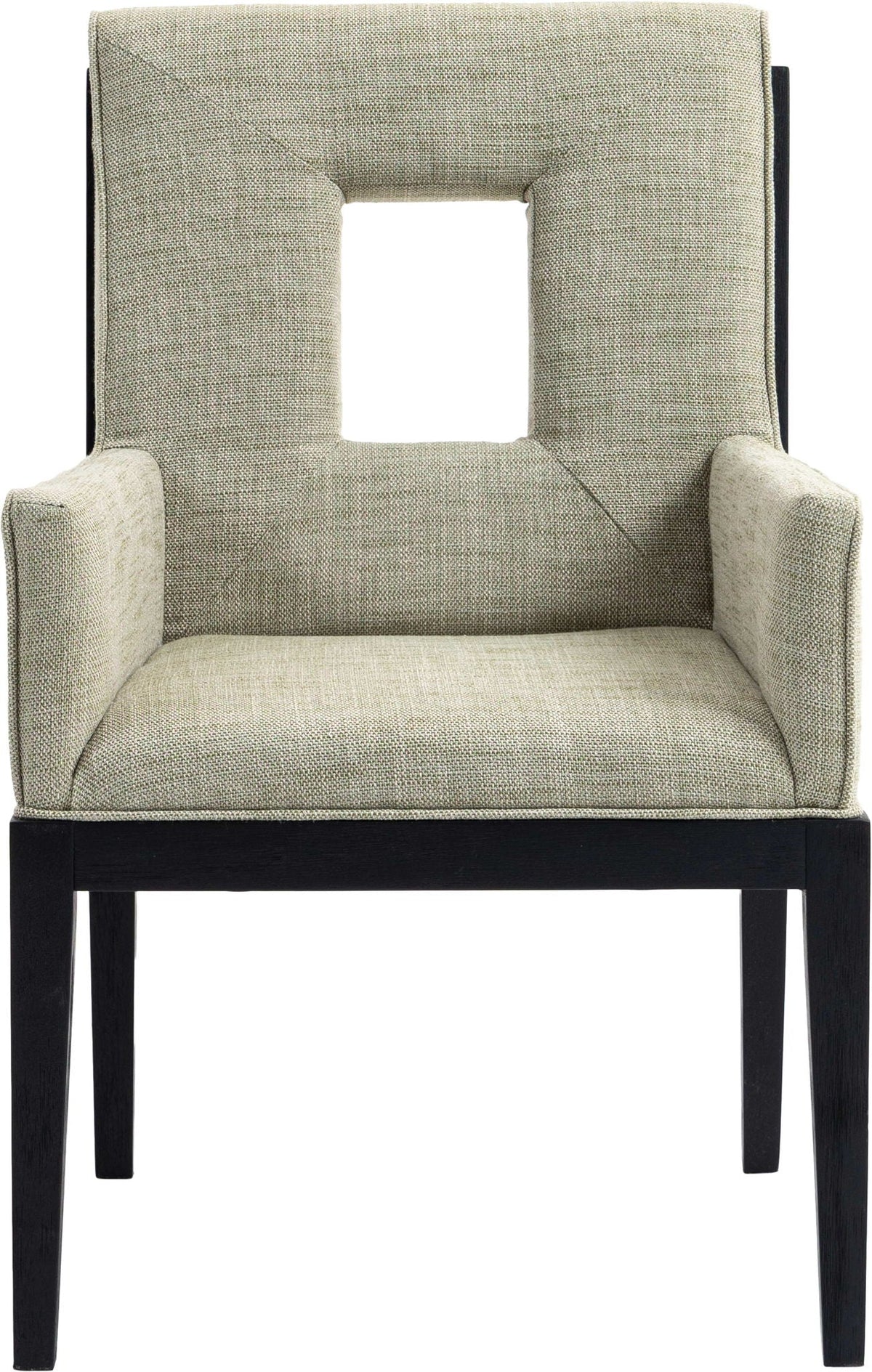 Gwendolyn - Dining Arm Chair with Black Frame