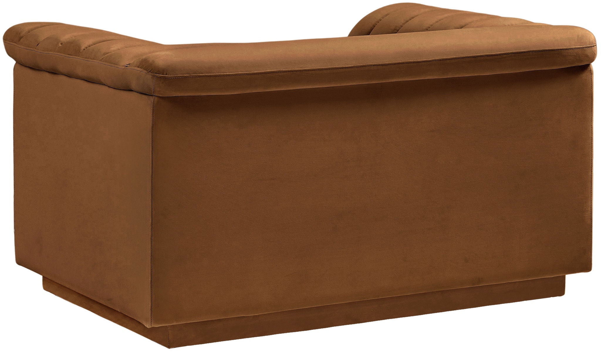 Cascade - Velvet Chair - Saddle