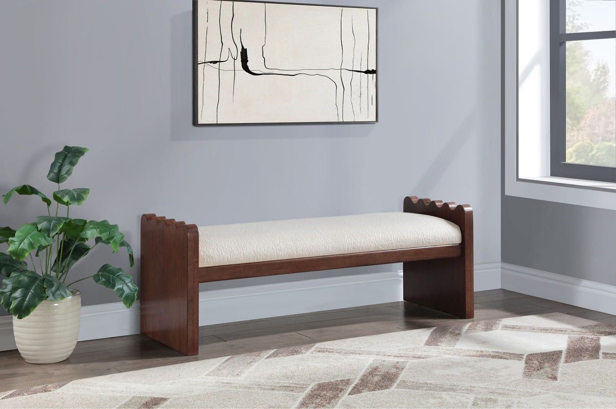 Sonia - Bench with Brown Base