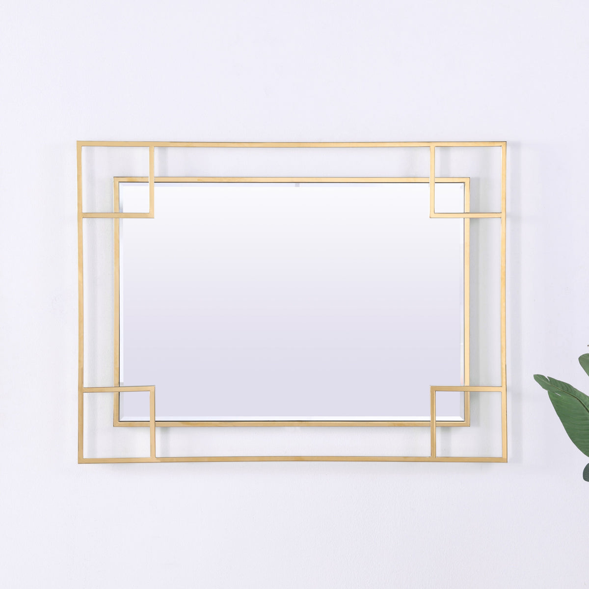Paros Gold Stainless Steel Wall Mirror