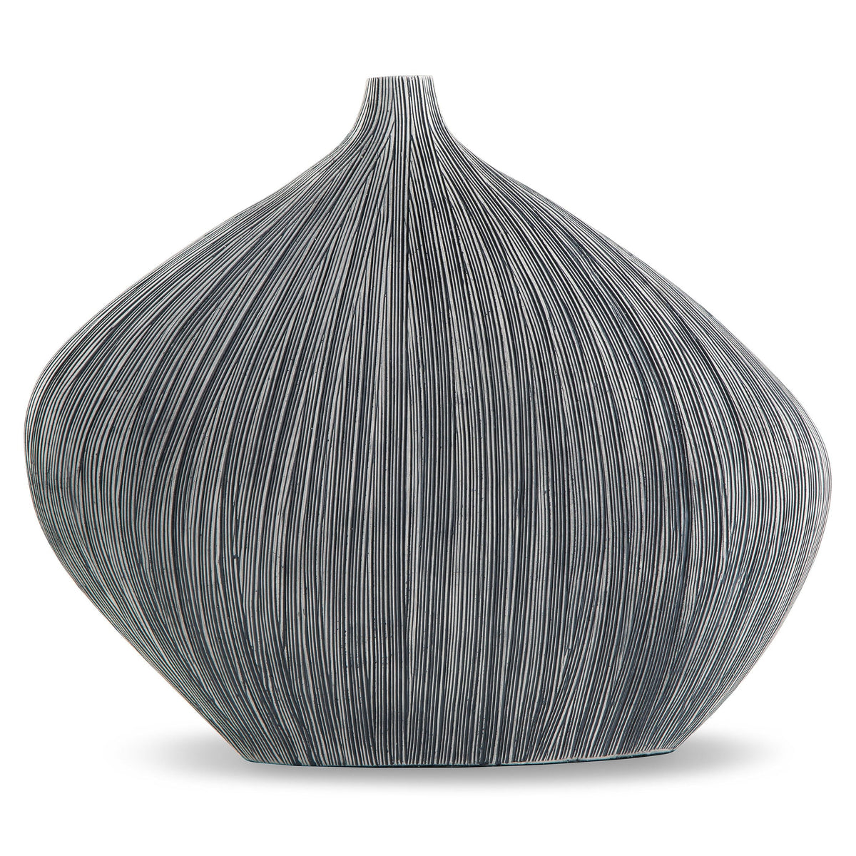 Donya Antique Black Sculptural Vase