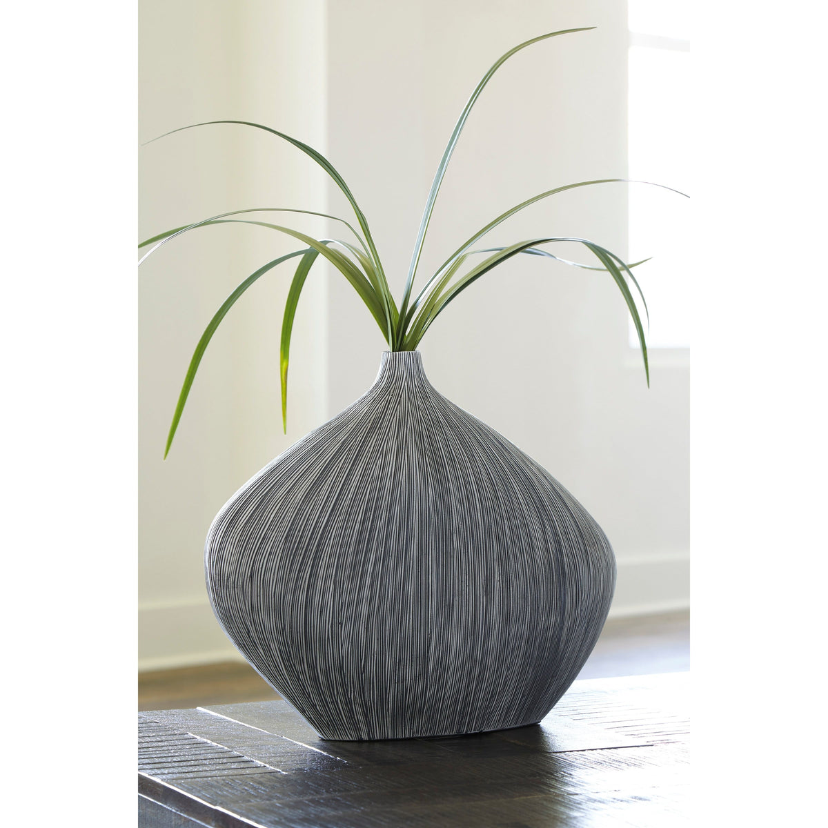 Donya Antique Black Sculptural Vase