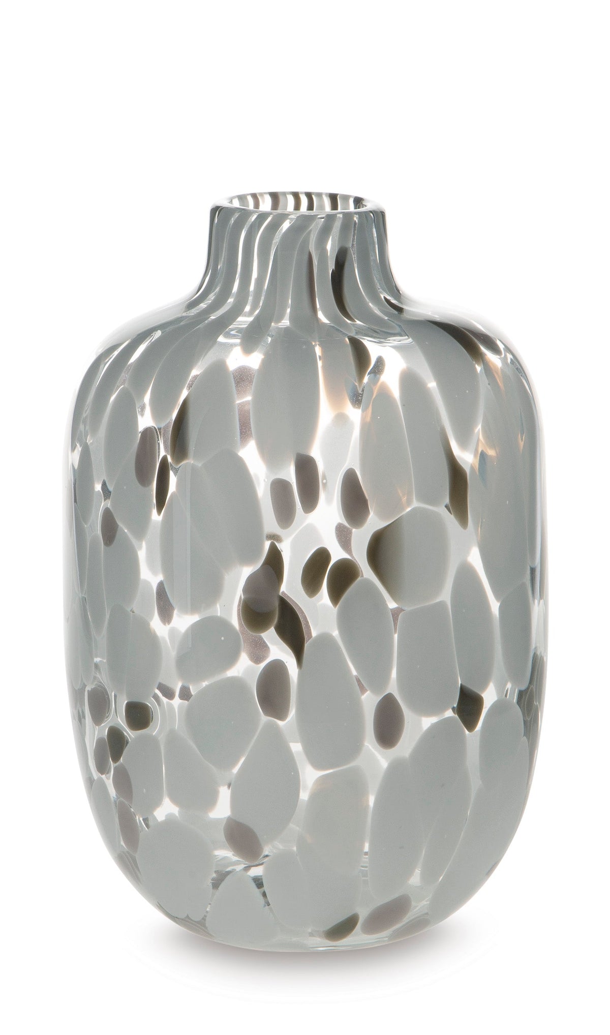 Keelton Neutral-Hued Blown Glass Vase