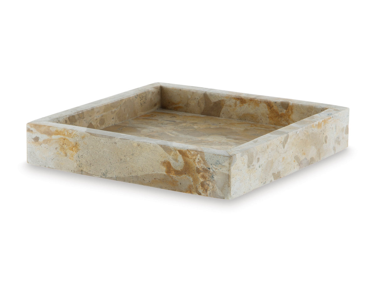 Edurton Beige Marble Decorative Tray
