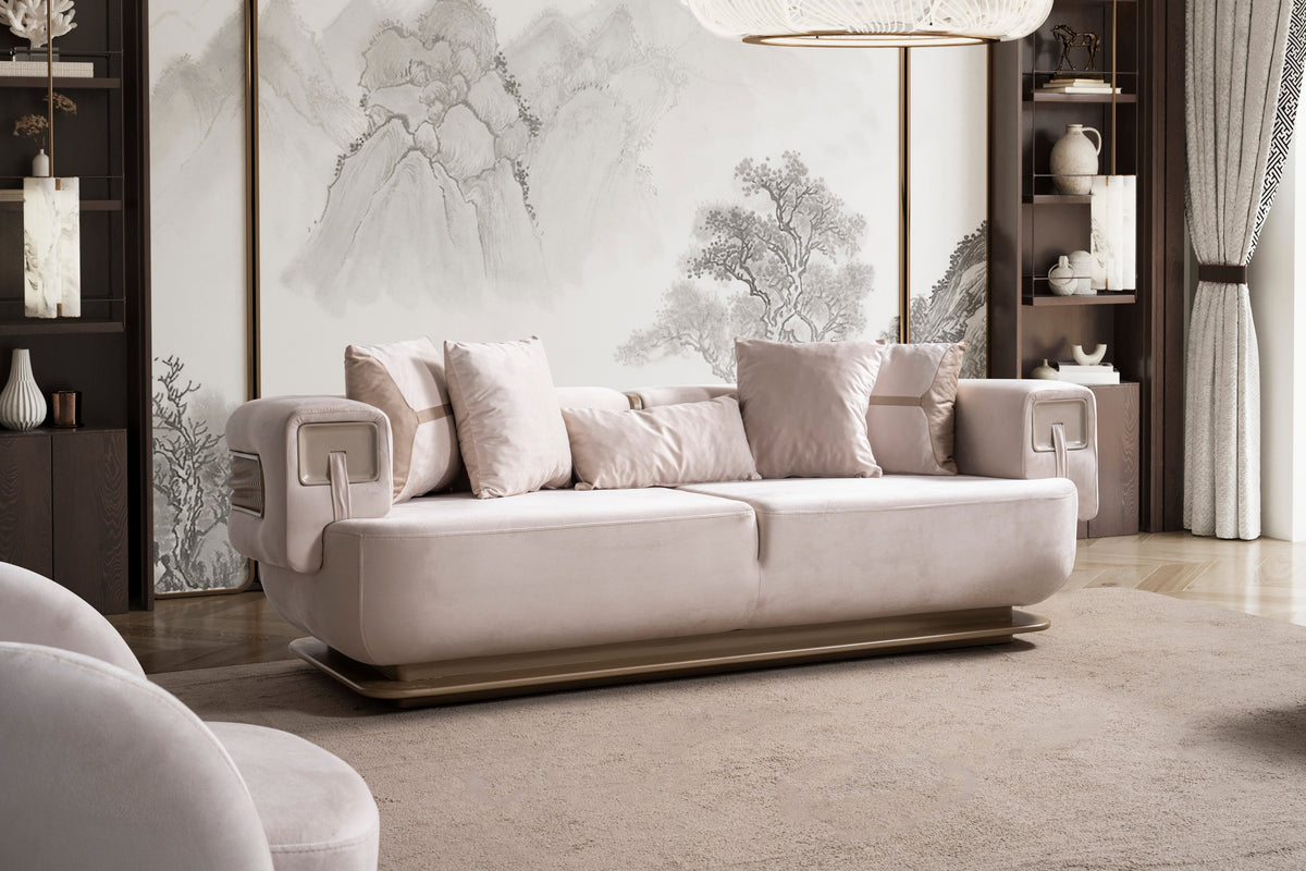 Athena 3-Piece Living Room Set — Sofa, Loveseat & Chair