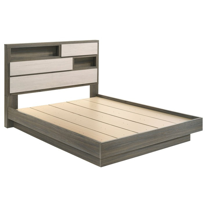 River Light Grey Bedroom Set — No Box Spring Needed